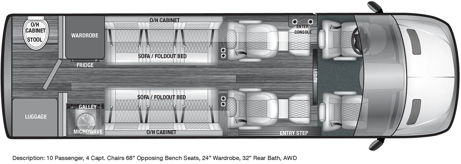 Vcruise 10OBW Floorplan